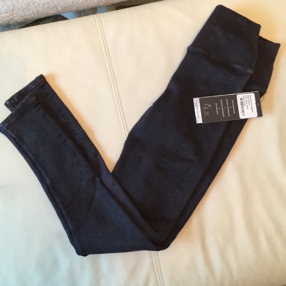 NWT NUX leggings - black wash - xs